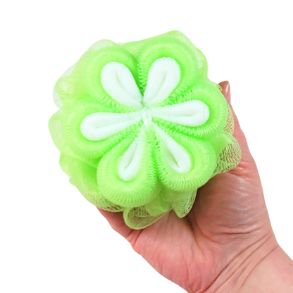 Flower Loofah | Bright Colored Flower Bath & Shower Pouf