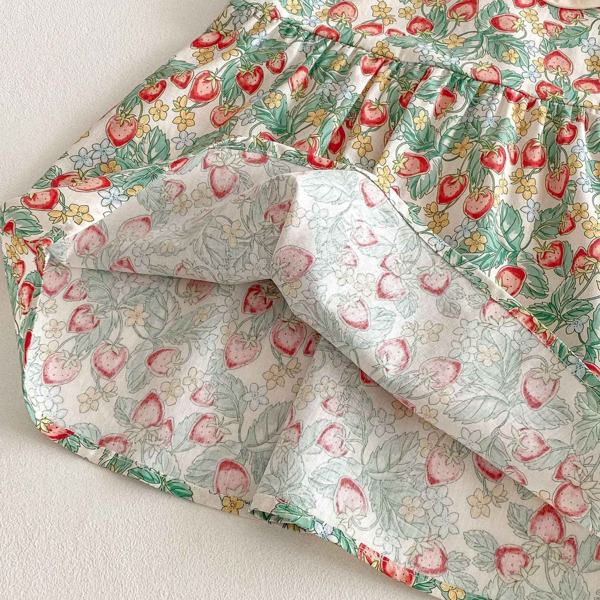 Baby & Kids Strawberry Princess Sundress: Green / 12-18M