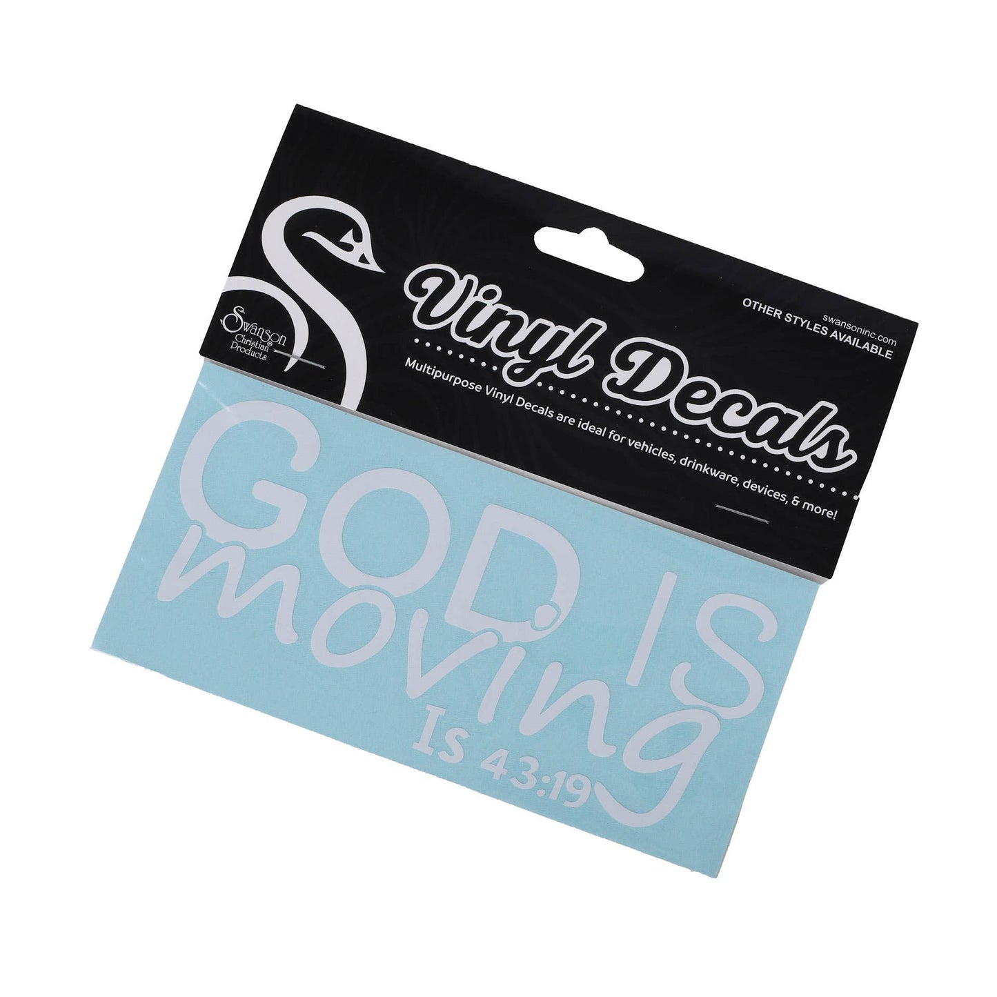 Swanson Christian Products - Decal Vinyl - God Is Moving