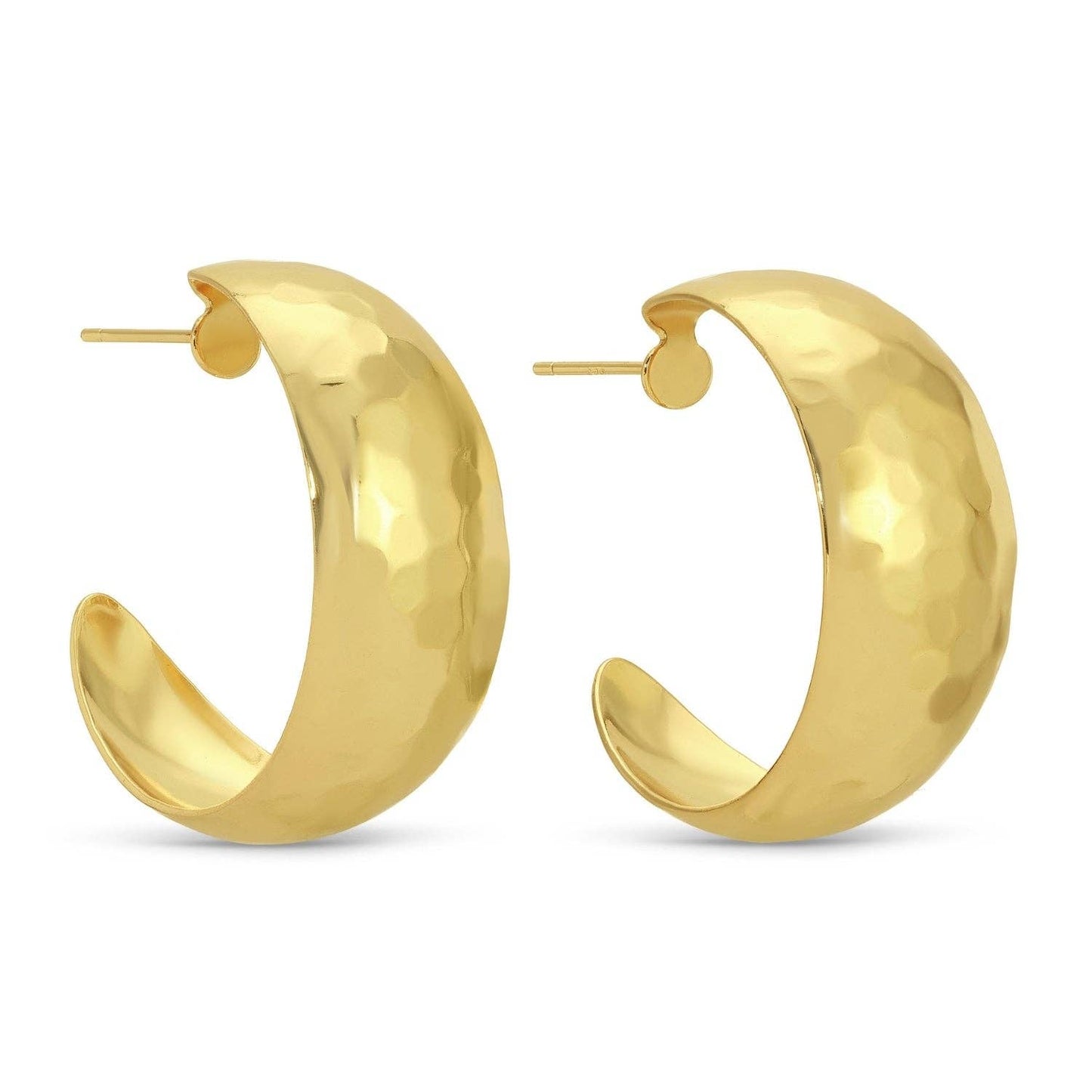 Large Rounded Gold Hoops