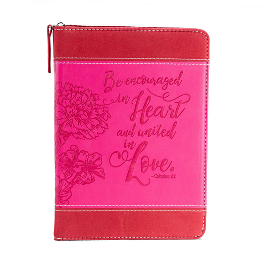 Divinity Boutique - Bible Journal - Pink floral, Colossians 2:2
