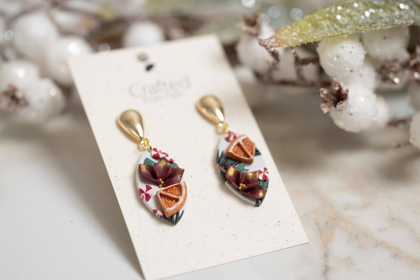 Holiday Season Petal Dangles