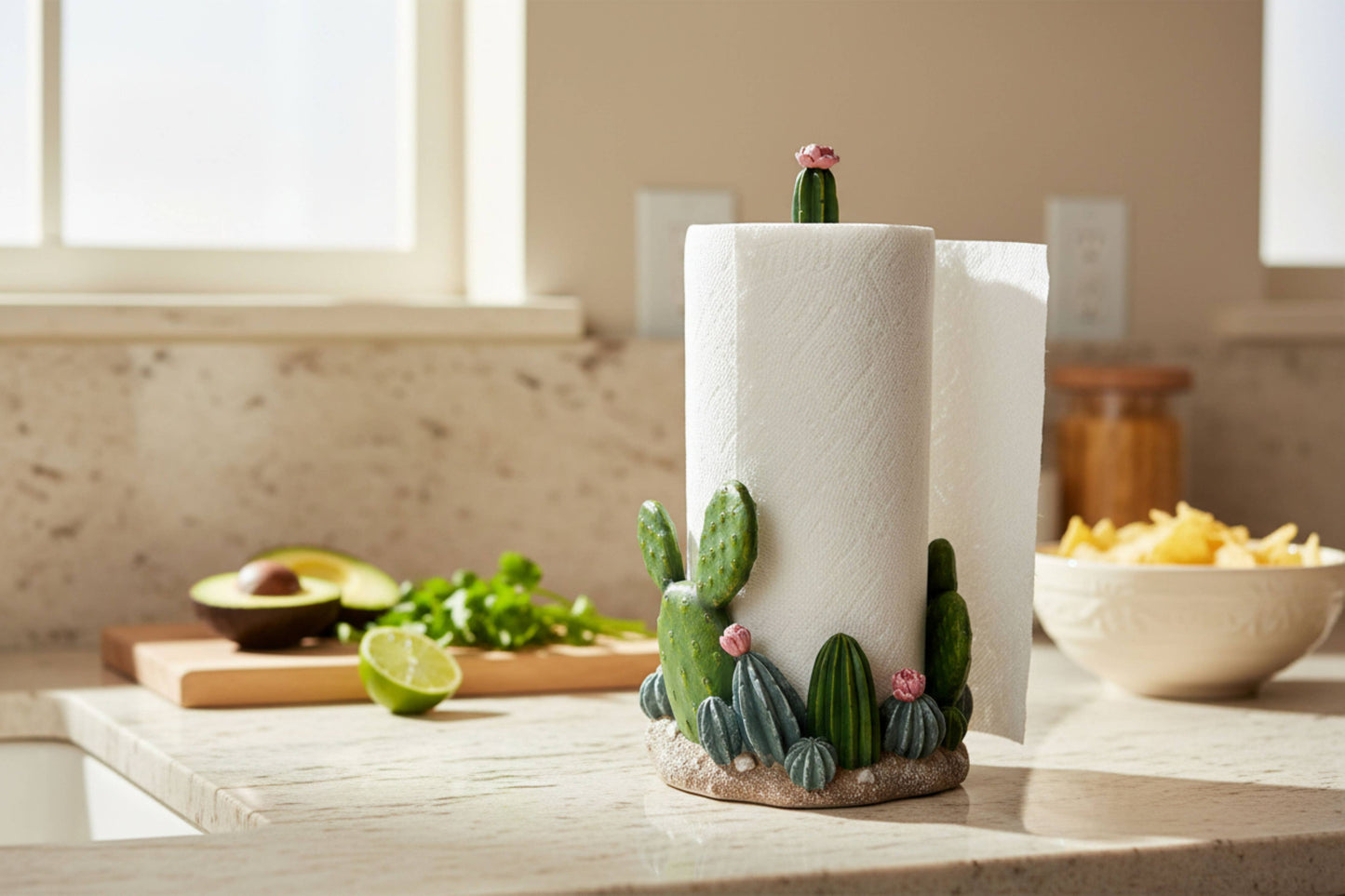 CACTUS PLANT PAPER TOWEL HOLDER