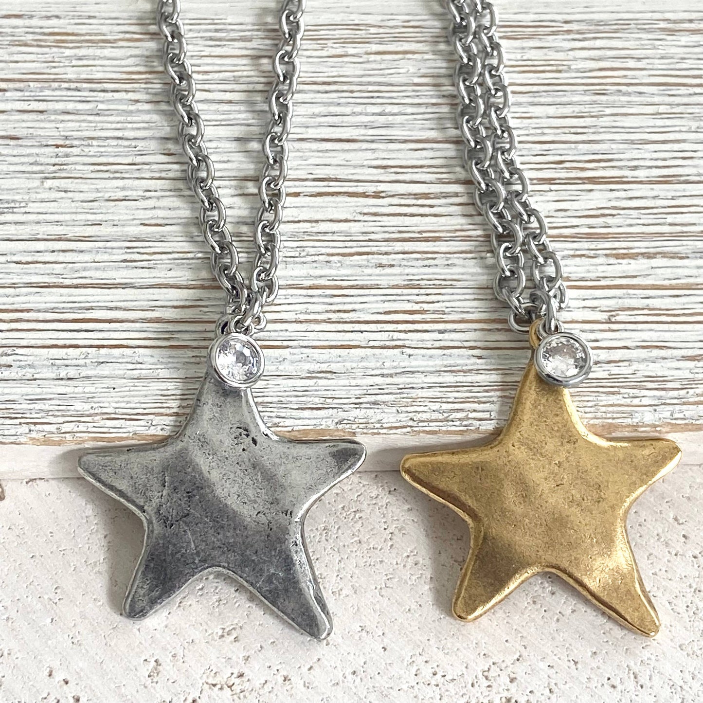 Star necklace celestial jewelry non tarnishing 