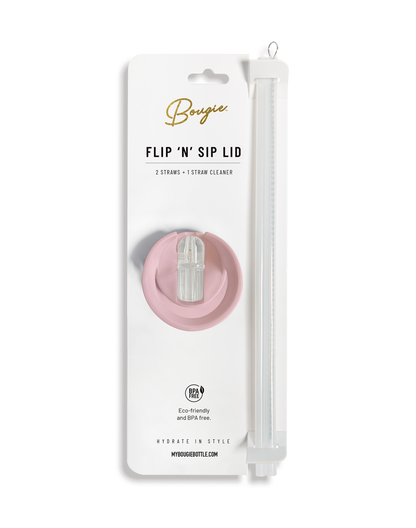Replacement Flip ’N’ Sip Lid - Leak-Proof Handle with Straws