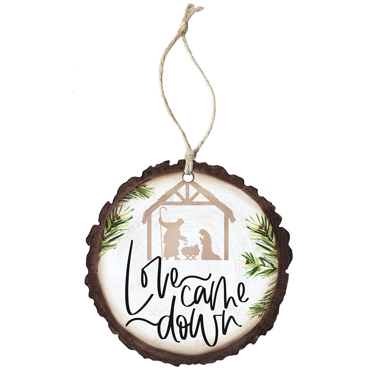 Love Came Down Nativity - Round Ornaments