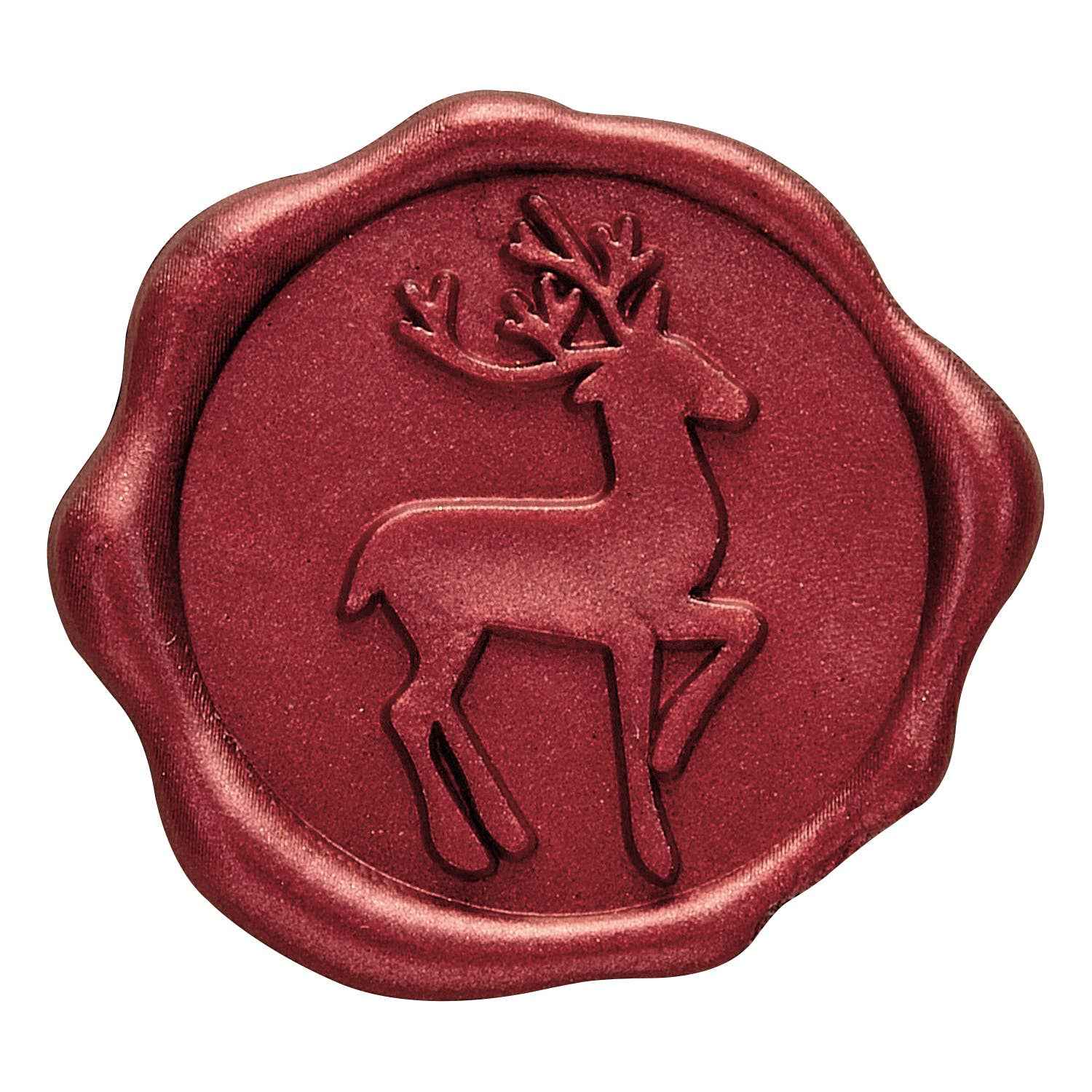 Reindeer Adhesive Wax Seal Stickers 1 1/4" - 25 Pk