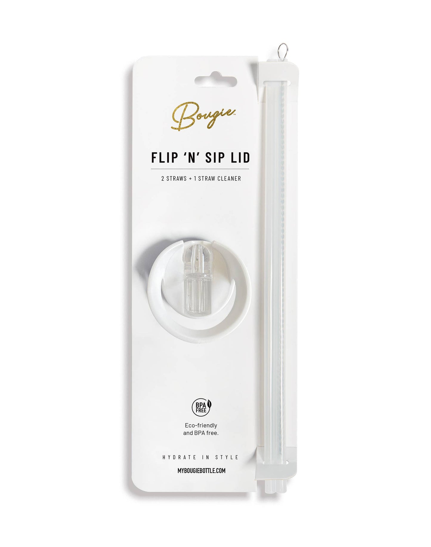Replacement Flip ’N’ Sip Lid - Leak-Proof Handle with Straws