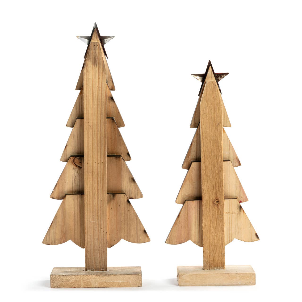 Wood Layered Trees - 2 Assorted