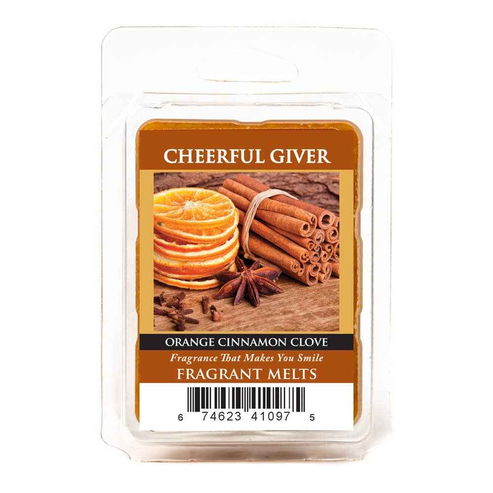 Orange Cinnamon Clove – Scented Wax Melts 8-Pack