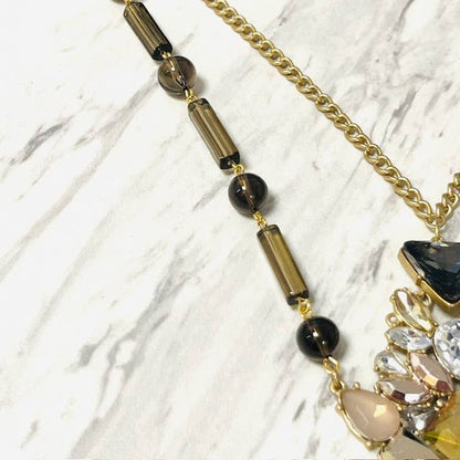 Anita K By Blushing Pink - SQ, Crystal, & Resin Statement Necklace