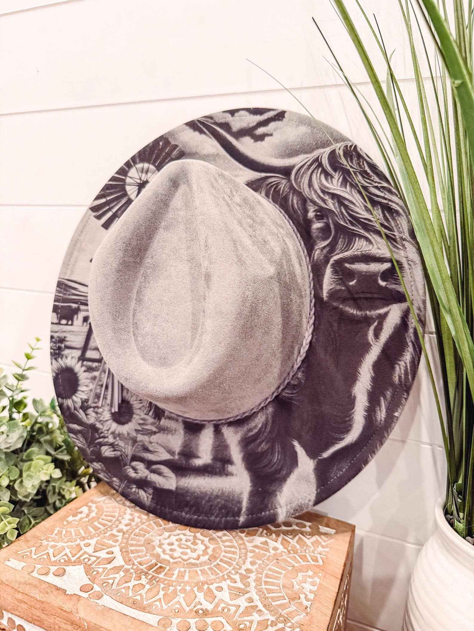 Engraved Highland Cow Hat