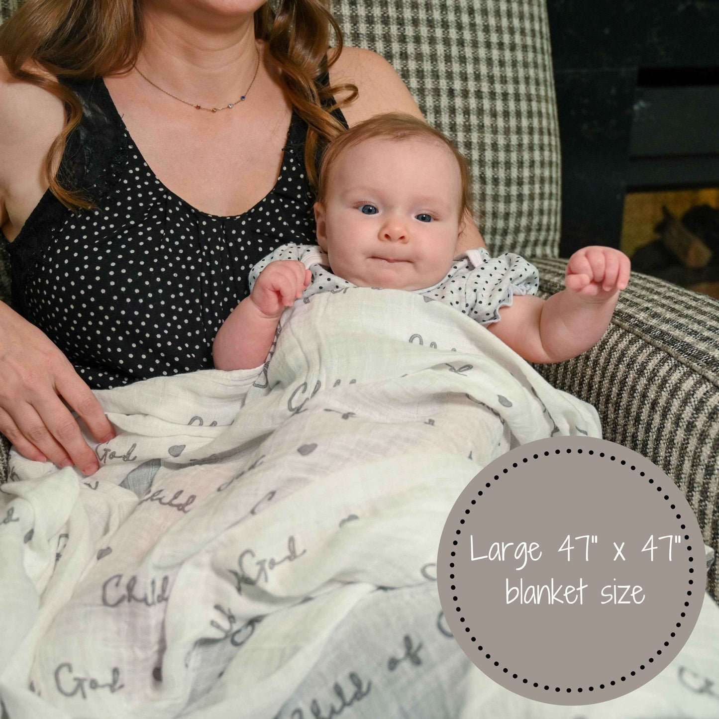 LollyBanks - Child of God Baby Muslin Swaddle Blanket