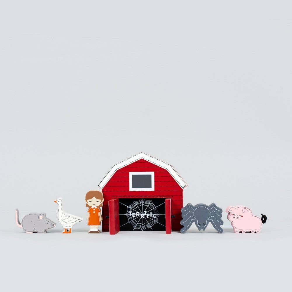 Set de regalo de cuentos infantiles del bosque 7 piezas (CHARLOTTE WEB)