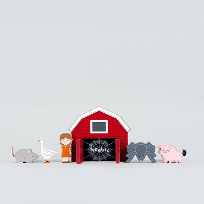 Set de regalo de cuentos infantiles del bosque 7 piezas (CHARLOTTE WEB)
