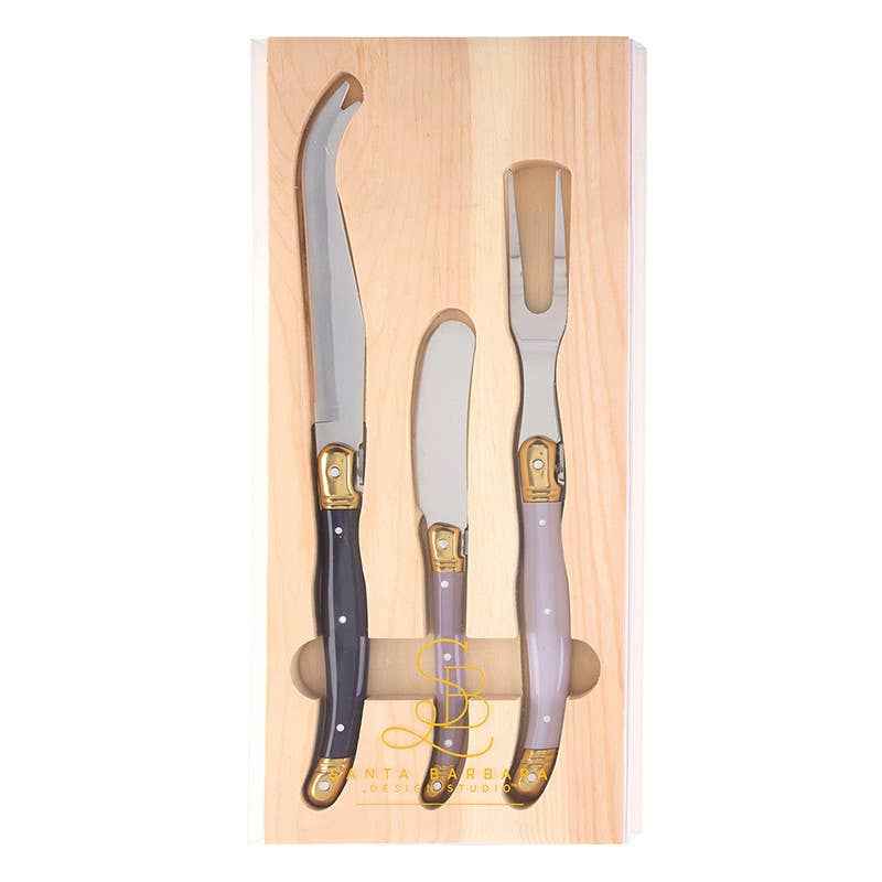 Lilac Ombre Cheese Knives - Set of 3