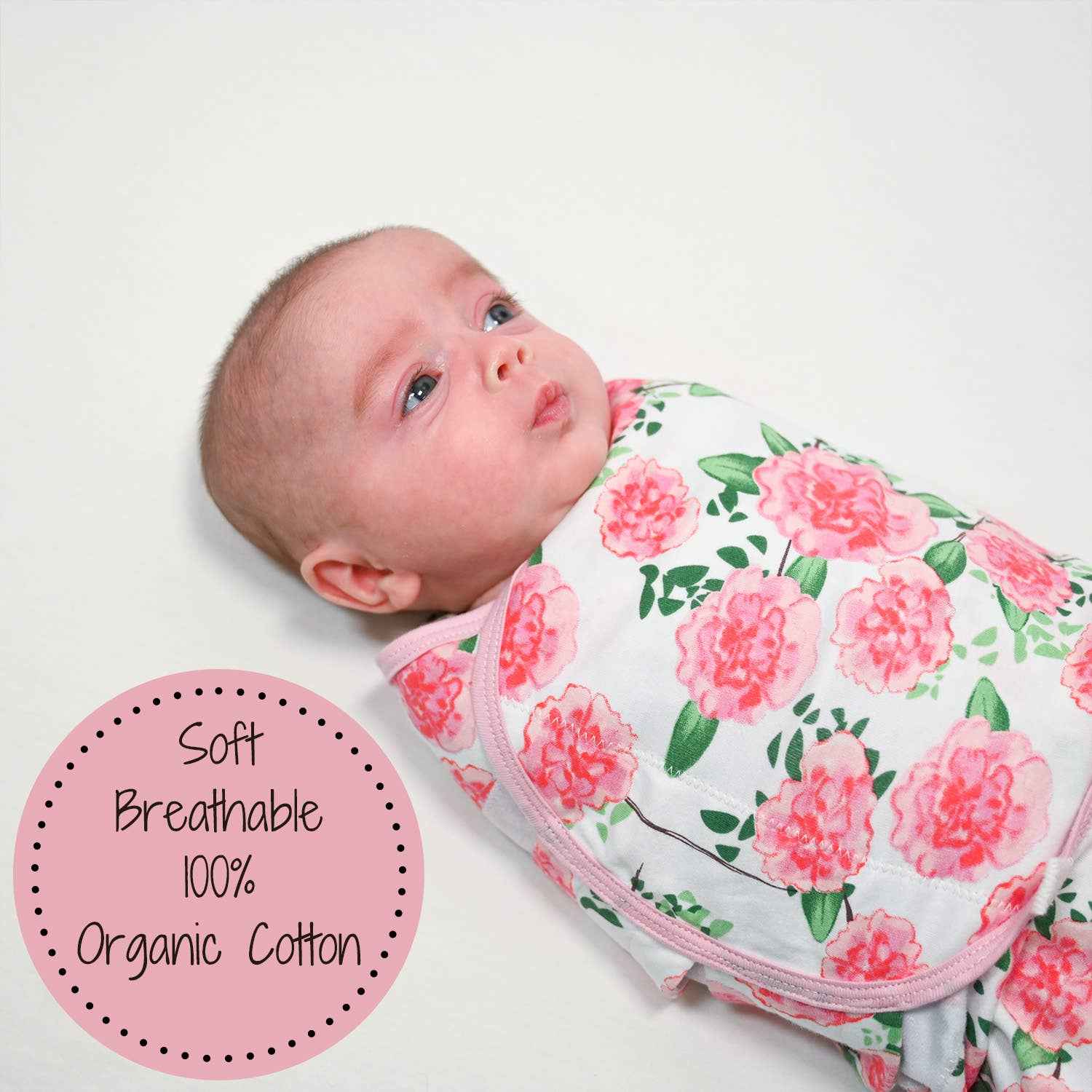 LollyBanks - Live Life In Full Bloom Organic Baby Sleep Swaddle