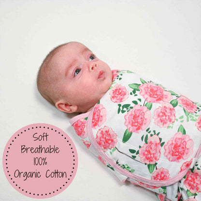 LollyBanks - Live Life In Full Bloom Organic Baby Sleep Swaddle