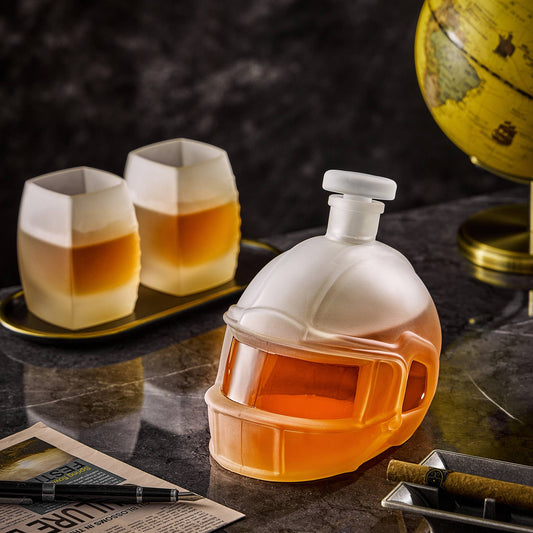 CRAFTGEN - Football Whiskey Decanter - Gifts for Him Husband Boyfriend