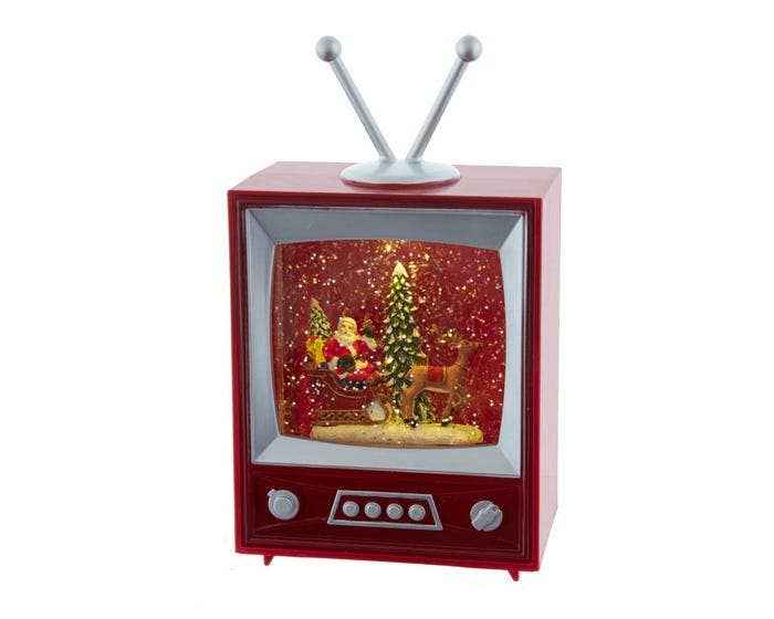 8.5"B/O MSCL WATER TV W/SANTA+SLED