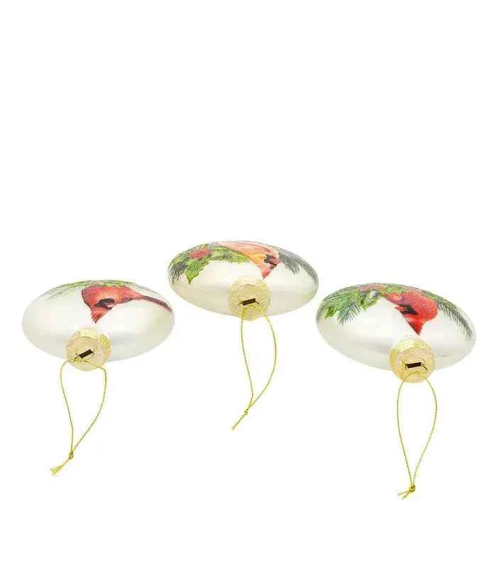 100mm Cardinal Holly Berry Ball 3P