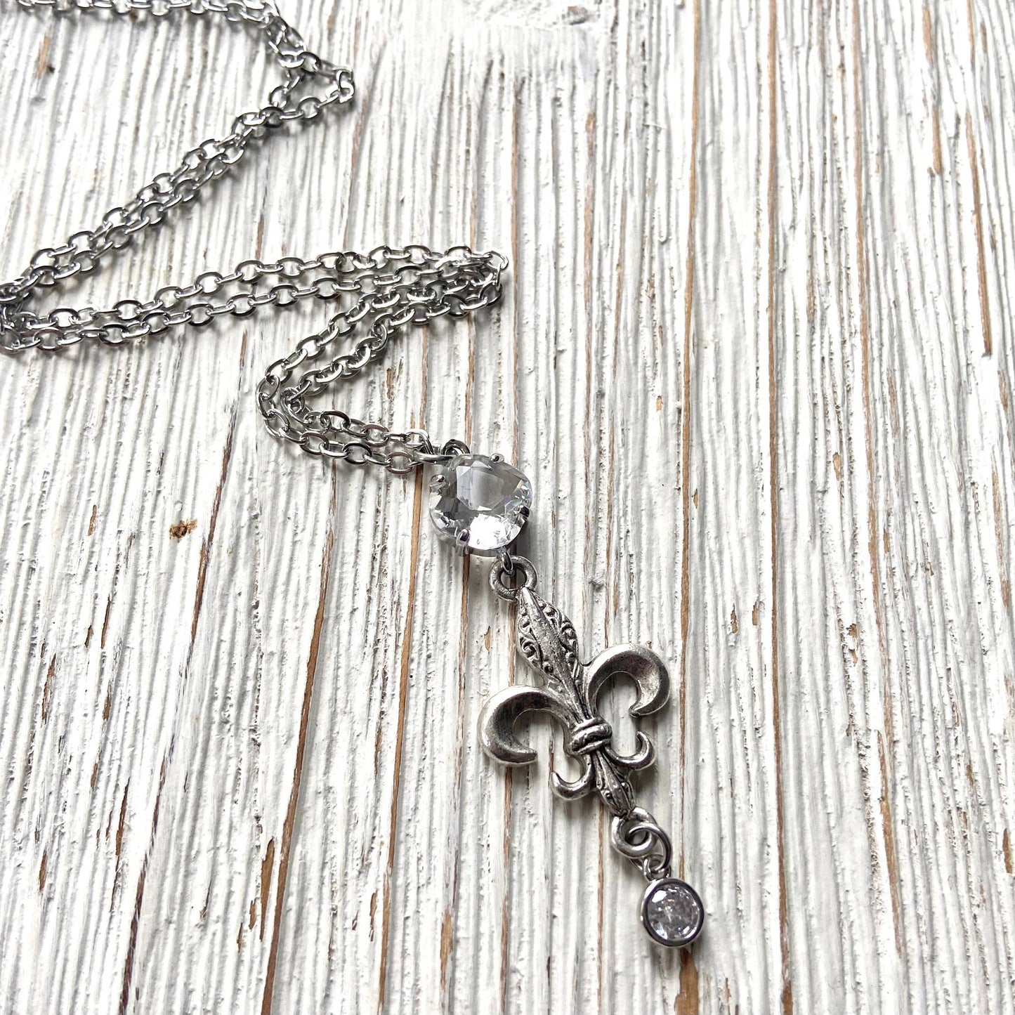 Fleur de lis necklace French