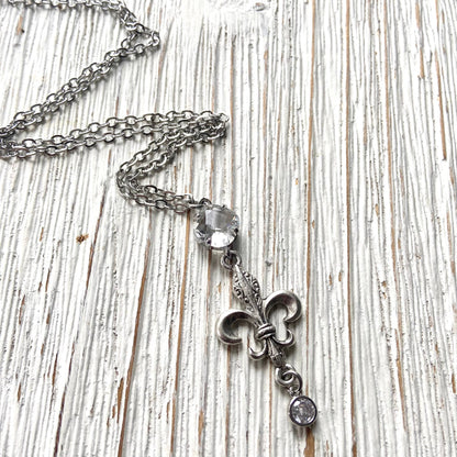 Fleur de lis necklace French