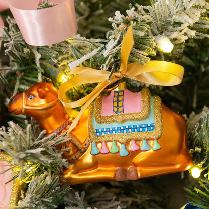 Nativity Camel Blown Glass Christmas Ornament – 2026 First Edition