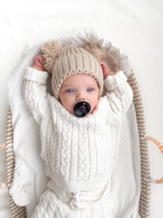 Heritage Cable Knit Set | Ivory