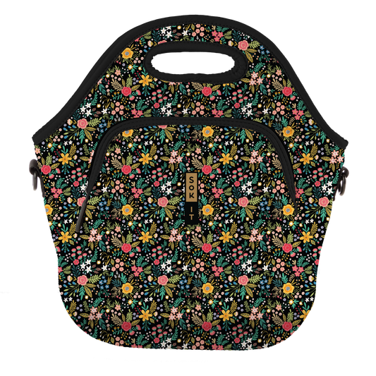 Sok-It - LunchTote XL - Black English Garden Picnic