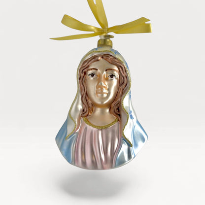 Virgin Mary Blown Glass Christmas Ornament – 2026 First Edition