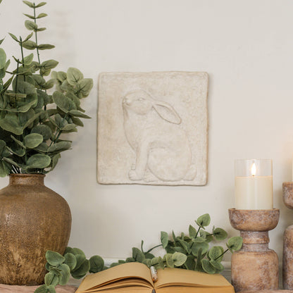 SITTING BUNNY WALL PLAQUE