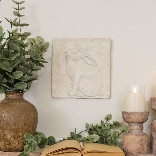 SITTING BUNNY WALL PLAQUE
