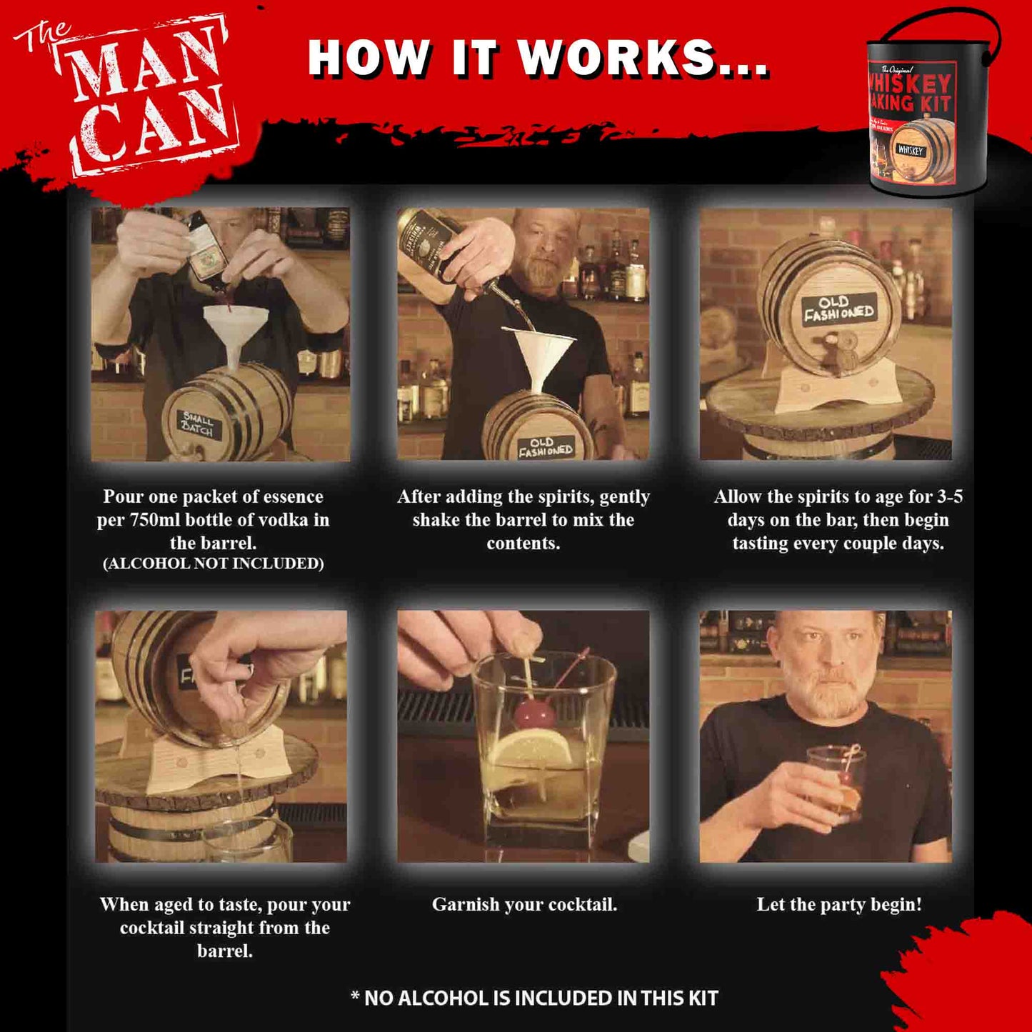 ThousandOaksBarrelCo. - Whiskey Making Kit | Ultimate DIY Gift for Men | Oak Barrel