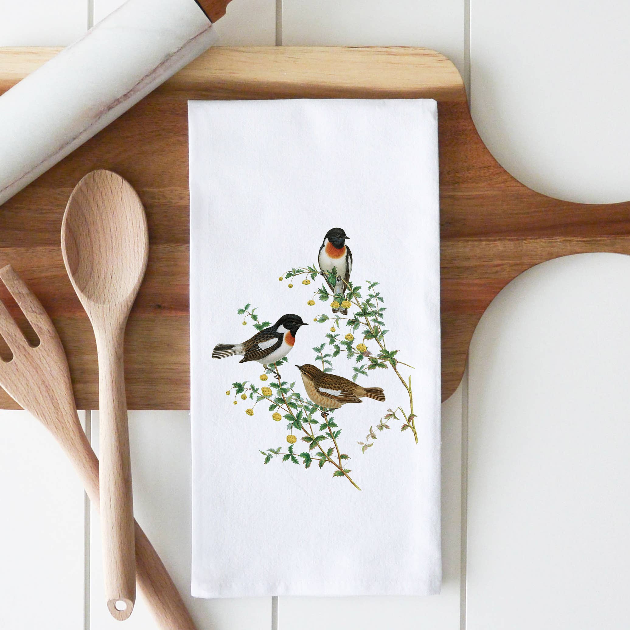 Porter Lane Home Bird Chat Tea Towel