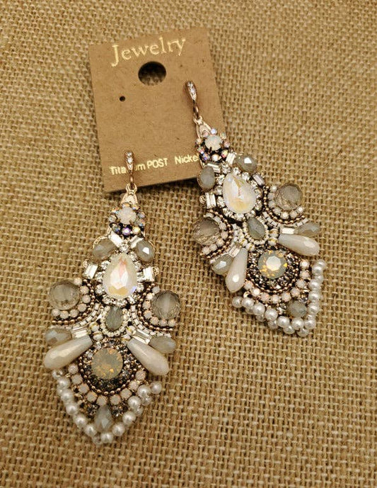 Handmade With Varieties of Different Shades of White Beads