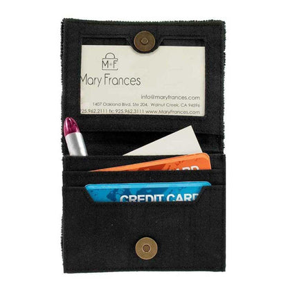 Mary Frances Accessories - Wallets - Beaded Small Expandable Wallet-Bee Awesome
