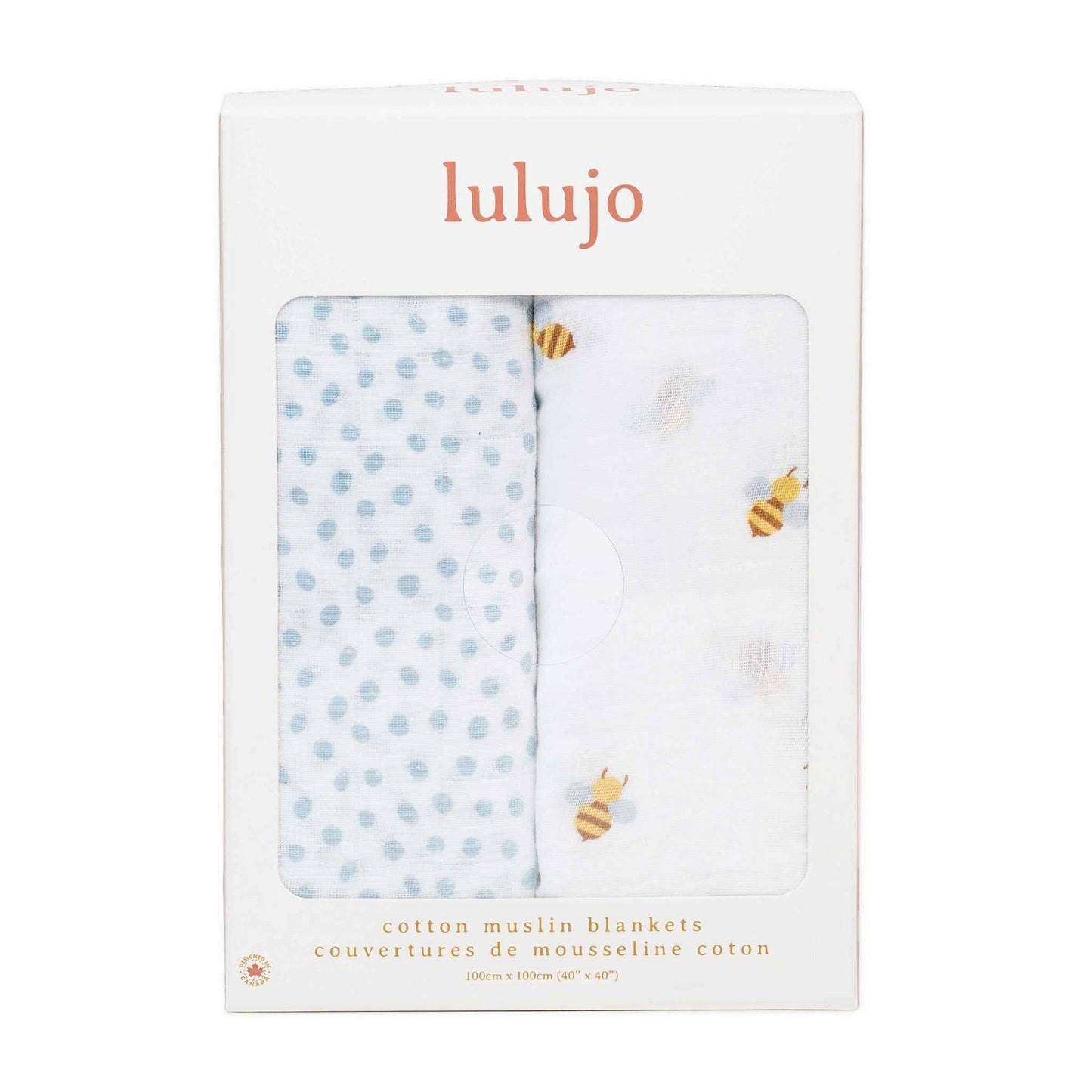 Cotton Swaddles - Bees & Dots