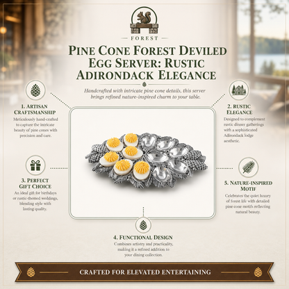 Pine Cone Forest Deviled Egg Server