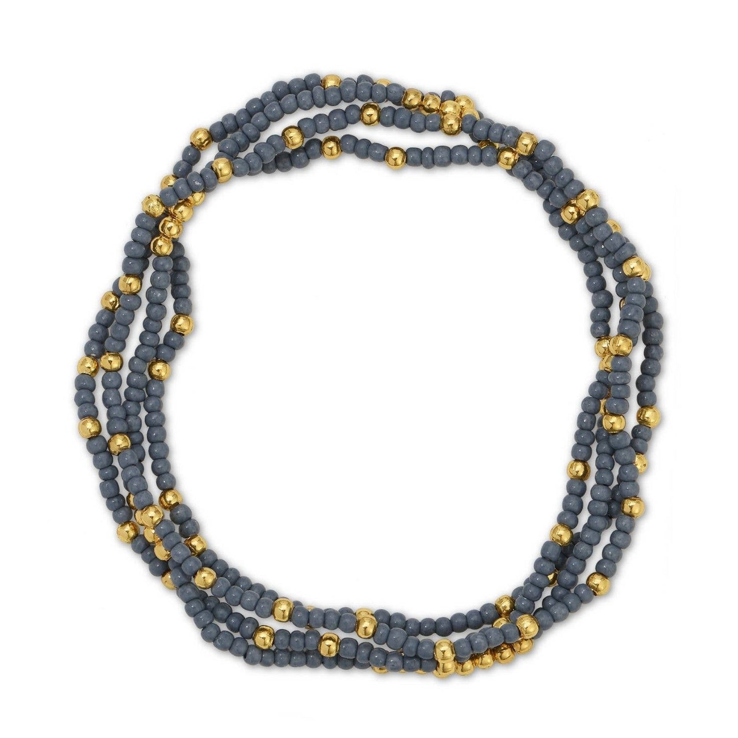 Iris espléndido - Juego de 24 pulseras de cuentas de semillas de 2 mm de color liso