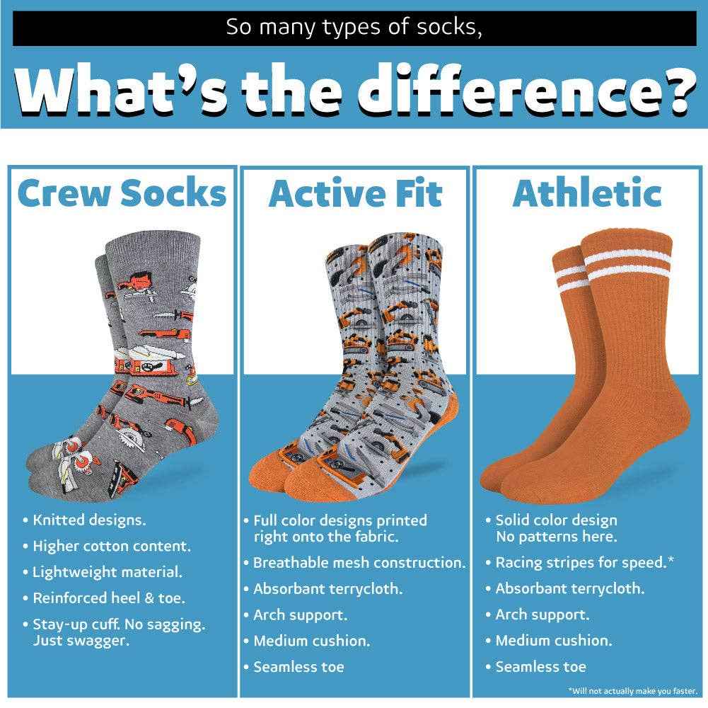 Men's Cards Socks: Shoe Size 7-12
