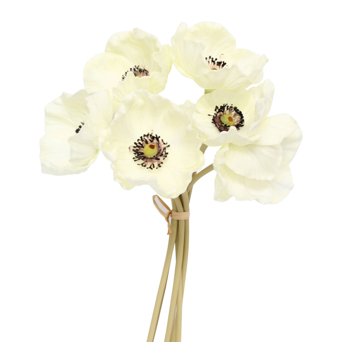 11" Real Touch Poppy-6 stems per bundle