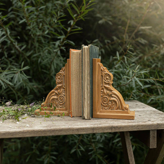 Florence Vintage Corbel Wood Bookends (SET of 2)