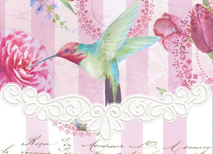 Bella Rose Embossed Die-Cut Portfolio Notecards
