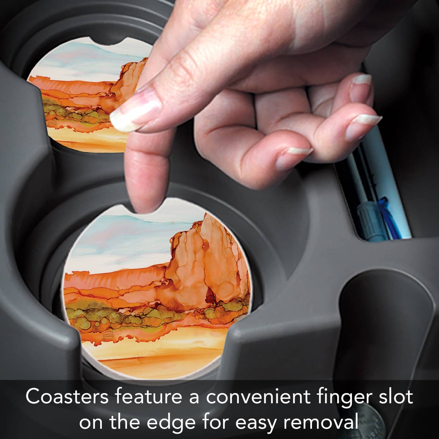 Desertscap 1 Pack Absorbent Stone Car Coaster