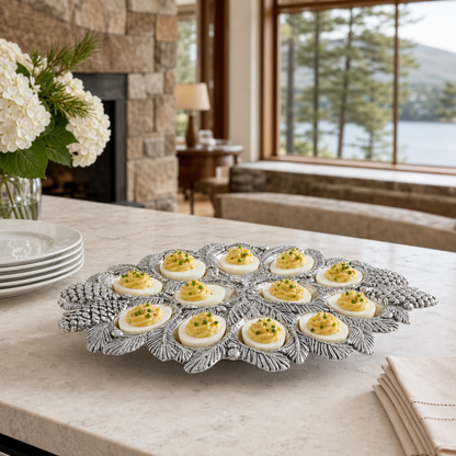 Pine Cone Forest Deviled Egg Server