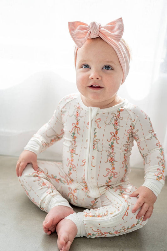 Boosh Baby - Guirnalda Floral Zippy | Pelele Pijama Convertible con Cremallera para Bebés