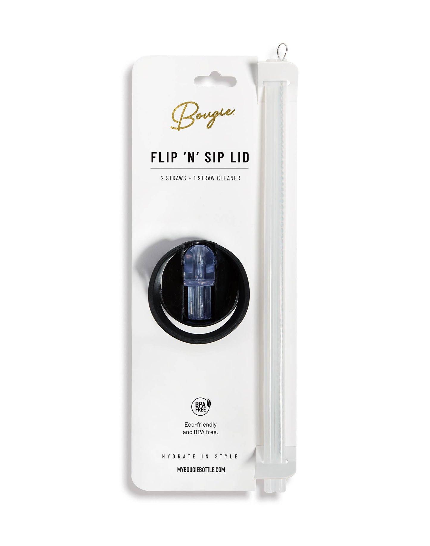 Replacement Flip ’N’ Sip Lid - Leak-Proof Handle with Straws