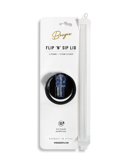 Replacement Flip ’N’ Sip Lid - Leak-Proof Handle with Straws