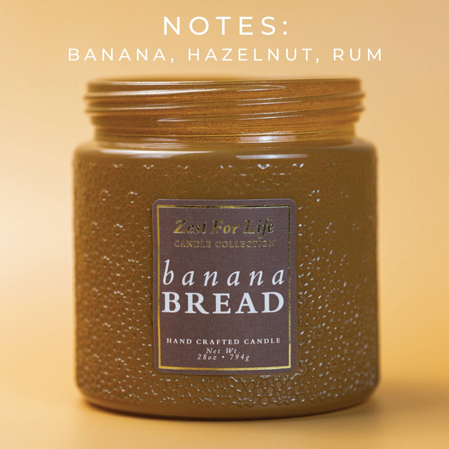 A Cheerful Giver - Zest For Life Candle (28oz.) - Banana Bread